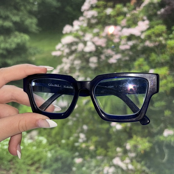 Celine reading Glasses Navy blue Square - Picture 3 of 7